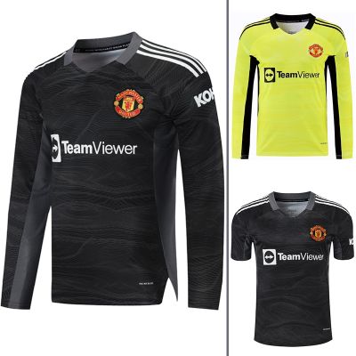 21-22-23-24 united fans version DE gea keeper take 1 long sleeve football goalkeeper short sleeve soccer uniform