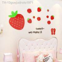 Wall stickers۩☞ 13guejudroto1971 Strawberry Wall Stickers Quarto das crianças Quarto Sala de estar Desenhos animados fofo original Decoração