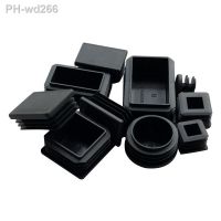 2Pcs Steel square pipe plug Plastic Furniture Leg plug Anti Slip Feet Protector Pad tube cap plug cap Black