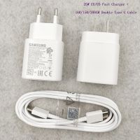 เหมาะสำหรับ Samsung ที่ชาร์จไวทันไวเดิม25W USB PD ชาร์จผนังอะแดปเตอร์สำหรับ Galaxy Note 20 10 S23 S22อัลตร้าพลัส S21 S20 FE