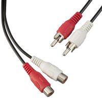 Greatlink AV Kabel Ekstensi Audio Rca Stereo Kabel Ekstensi 2RCA Pria untuk 2RCA Female Audio Ekstensi Kabel Merah/Putih konektor