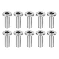 120 Pack T316 Stainless Steel Protector Sleeves for 1/8 Inch Wire Rope Cable Railing DIY Balustrade with 3Pc Drill Bit