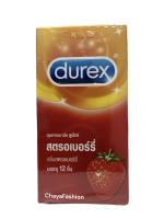 *SALE* Durex ถุงยางอนามัย ดูเร็กซ์ สตรอเบอร์รี่ (12 ชิ้น) Exp 02/2025