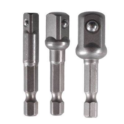 Chrome Vanadium Steel Socket Adapter Set Hex Shank 14 "38" 12 "Extension Drill Bits Bar Set เครื่องมือไฟฟ้า TF003
