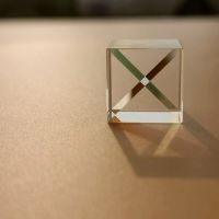 10mm Cubic Science Cube Optical Prisma Photography with Hexahedral Prism Home Decoration Prism Glass color Child Gift Only 1pcs