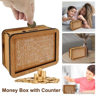 ✕ Caixa de dinheiro madeira múltiplos propósitos para adultos caixa criativa com mesa número