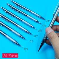 ✐ Heavy Metal Pencil 0.3 0.5 0.7 0.9 1.3 2.0 Completely Metal Pen Mechanical Automatic HB 2B Lead Engineering Write Painting