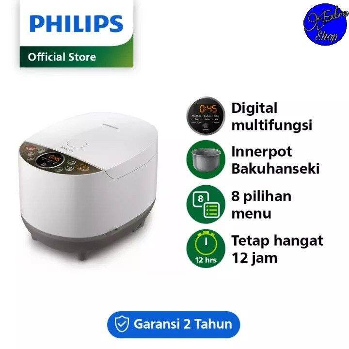 PHILIPS Digital Rice Cooker [1.8 L] HD4515/33 Lazada Indonesia