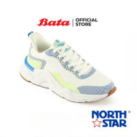 Bata บาจา by North Star รองเท้าผ้าใบแบบผูกเชือก สนีกเกอร์ สำหรับผู้หญิง สีชมพู 5205071 สีฟ้า 5209071