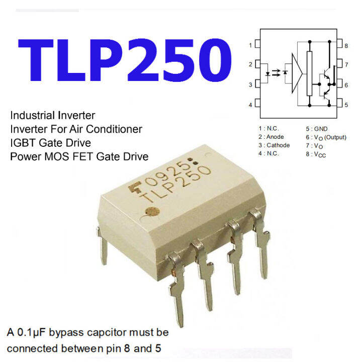 TLP250 (25KHz) TLP250H (250kHz Optocouplers IGBT/MOSFET Gate Drivers