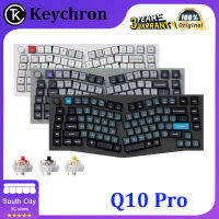 Keytron Q10โปรปะเก็นคีย์บอร์ดแบบกลไกบลูทูธโหมดคู่ปรับแต่งได้ตามต้องการการยศาสตร์อลูมิเนียม CNC