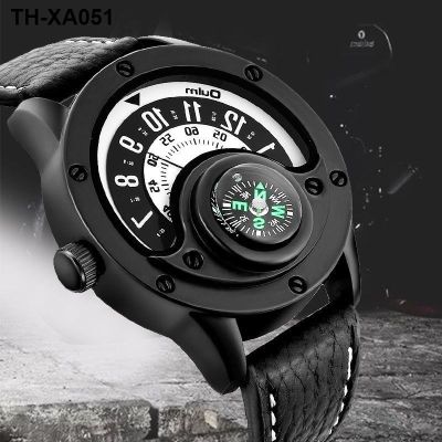 European and fashion watch mens casual quartz personality creative large dial domineering