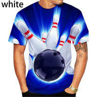 2023 Newest Popular Bowling 3d Printed T Shirt Summer Cool Short Sleeve