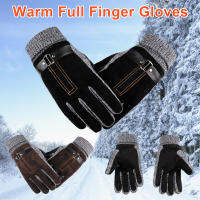 Love cut 【Ready】 Mens Winter Warm Full Finger Gloves Thermal Mittens Outdoor Cycling Windproof