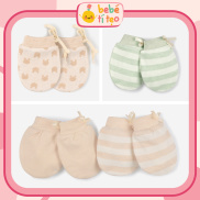 Bao Tay Sơ Sinh, Bao Tay Cho Bé Chống Trầy Xước Cotton Có Dây Rút Điều