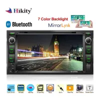 Hikity 2 Din วิทยุติดรถยนต์7 "HD รถสเตอริโอ ISO/กระจกแอนดรอยด์ Link เครื่องเล่น DVD Player สนับสนุนพวงมาลัย Remote และกล้องสำรอง