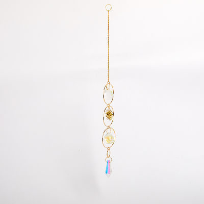 Rayua Crystal Sun Catcher หน้าต่างแขวนปริซึมตกแต่งตกแต่งหน้าต่างรุ้ง