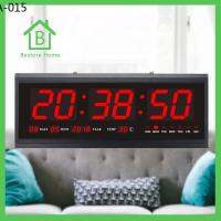 นาฬิกา นาฬิกาแขวน นาฬิกาปลุก ❊BestoreHome นาฬิกาดิจิตอล LED DIGITAL CLOCK แขวนผนัง 48x18.9x3.5 ซ.ม รุ่น 4819 (ตัวเลขสีแดง)❂