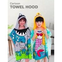 Babyloved ?พร้อมส่ง? ชุดคลุมอาบน้ำ ผ้าขนหนูสำหรับเด็ก Cartoon Towel Hood ง มีบริการเก็บเงินปลายทาง ชุดคลุมเด็ก ชุดคลุมอาบน้ำเด็ก