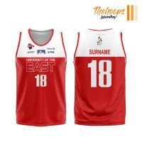 THL X UE Red Warriors Season 85 Full Sublimated Basketball Jersey