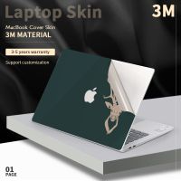 2 3M DIY สติ๊กเกอร์ติดแล็ปท็อป Macbook สติกเกอร์ตกแต่งสติ๊กเกอร์สติกเกอร์ Macbook Air 13สำหรับ A2337 A2179 A2338 M1 Pro15 A2289 Pro16 A2141