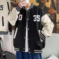 YIPINYOUYOU丨แจ็คเก็ตเบสบอล Thin Loose Color Matching Fashion Student Jacket