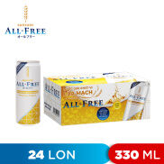 THÙNG 24 LON NƯỚC GIẢI KHÁT VỊ LÚA MẠCH ALL FREE SUNTORY 330ML