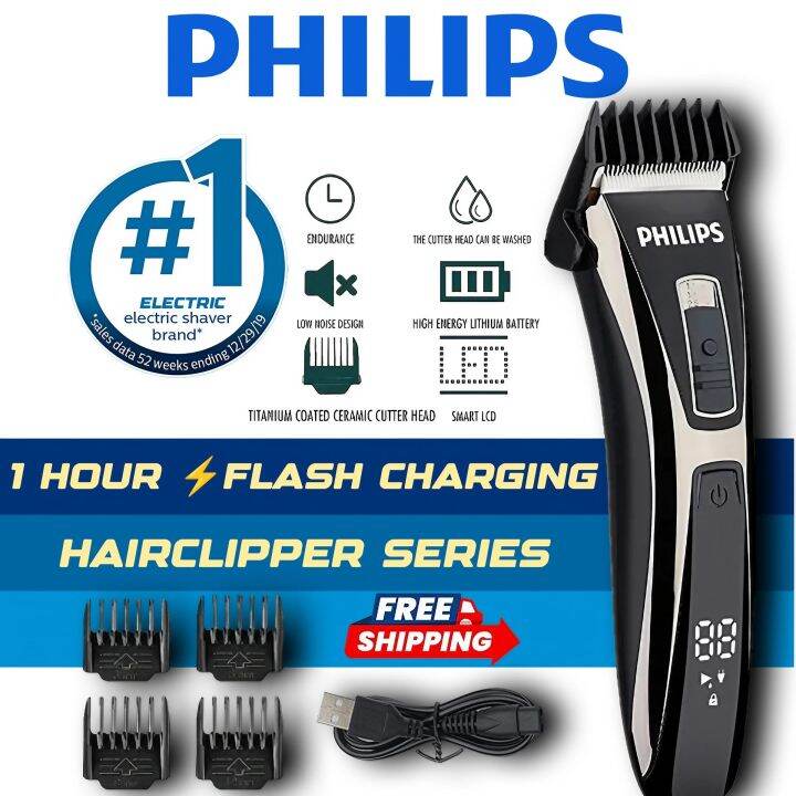 PHILIPS Hair Clipper BarberoApproved Cordless Haircut Barber Hair
