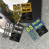 【hot】 NO.L093 OHLINS Reflective Stickers Motorcycle Suspension Shock Decal Decoration Racing Modification Sticker