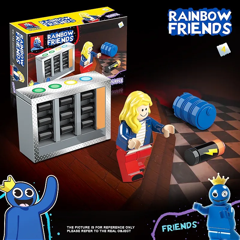 Assembled Toys Rainbow Friends Building Blocks Set, 8 Colors