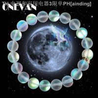 【CW】◎❀▼  Glass Multicolor Matte Stone Beaded Wristband Gifts Jewelry