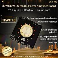 TPA3118เครื่องขยายเสียงบลูทูธ2*30W พลังเสียงสเตอริโอระดับ Hifi D ดิจิตอลอีควอไลเซอร์การ์ดเสียงยูเอสบีเพลงมินิแอมป์