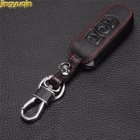 yonggax Jingyuqin 3 Buttons Leather key Cover Case Bag Wallets Key Ring For Mazda 6/3 2014 2015 Cx-5 Cx-7 Cx-9 With Buckle