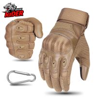 Motorcycle Full Finger Gloves TouchScreen PU Leather Motocross Moto Riding Motorbike Racing Biker Enduro Protective Gear Guantes