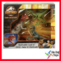 Mattel Jurassic World Ceratosaurus Clash Pack จูราสสิค เวิร์ลด์ เซอราโตซอรัส แคลช เซ็ต ฟิกเกอร์