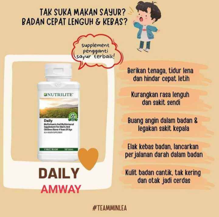 Amway Nutrilite Daily Trial Repack Tab Lazada