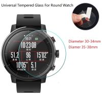 Universal Tempered Glass Screen Protector For Round Smart Watch Diameter 30 31 32 33 34 35 36 37 38 MM Watch Screen Protect Film Screen Protectors