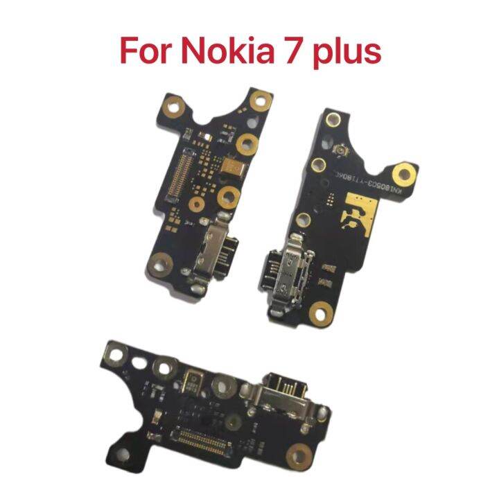 สำหรับเครื่องชาร์จ-nokia-7-plus-7-ta-1049-1055-1062แท่นชาร์จชิ้นส่วนซ่อมบอร์ดสายเคเบิลงอได้ขั้วต่อ-micro-usb