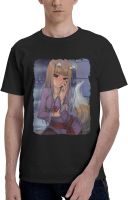 Anime Spice and Wolf T-Shirt Mens Summer Comfort Round Neck Short Sleeve Clothes