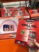 Dầu nhuyễn thể Kirkland Krill Oil Omega3 + Astaxanthin 500mg 160 viên