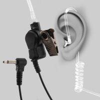 3.5mm Police Listen Only Acoustic Tube Earpiece with One Pair Medium Earmolds for Speaker Mics