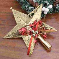 (Worry free) ต้นคริสต์มาส Xmas Tree Topper Reindeer Tree Toppers Christmas Party Favors Sparkling Tree Topper