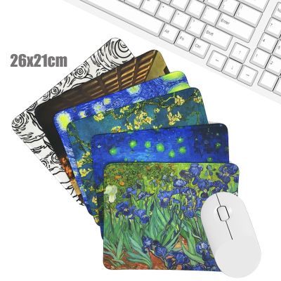 （A LOVABLE）ภาพวาดสีน้ำมัน Van Gogh ArtPadDesk Mat อุปกรณ์เสริมเดสก์ท็อป Shippad