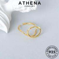 ATHENA JEWELRY เงิน เกาหลี ผู้หญิง แฟชั่น ข้ามแฟชั่น ต้นฉบับ 925 เครื่องประดับ ทอง แท้ แหวน Silver เครื่องประดับ R1150