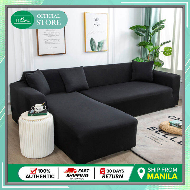 Elastic Sofa Cover Design 1/2/3 Seater With Pillowcase Foam Stick Full