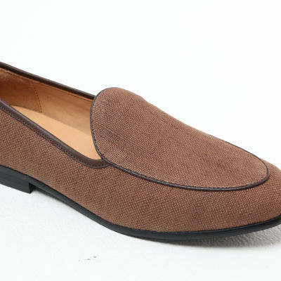 MARS PEOPLES - Belgian loafers linen สีน้ำตาล