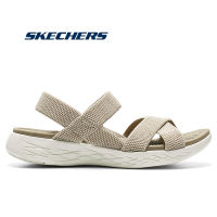 SKECHERS_Gorun Womens sandals สเก็ตเชอร์ส รองเท้าแตะ ผู้หญิง GOwalk Arch Fit On-The-Go 500 Sandals Shoes -GRY