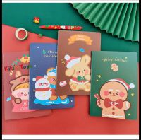 【พร้อมส่ง】สมุดโน๊ตคริสต์มาส?? Christmas สมุดคริสต์มาส? อุปกรณ์การเรียน Notebook แบบมีเส้น ของขวัญคริสต์มาส ??