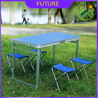 【FUTURE】โต๊ะปิกนิก โต๊ะปิกนิกพับได้ โต๊ะสนาม โต๊ะพับ ขายของ พับได้อลูมิเนียม โต๊ะพับได้อเนกประสงค์ ปรับระดับได้ พกพาได้ ขนาด