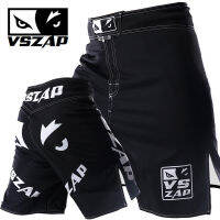 VSZAP MMA Shorts WOLVE EYES Boxing Trunks Motion Jiu-Jitsu Pants High Quality Muay Thai Shorts Kickboxing MMA Training Fightwear